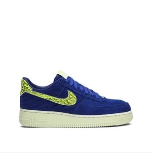 💙🩵Nike Air Force 1 Olivia Kim Blue Corduroy Women's Sneakers